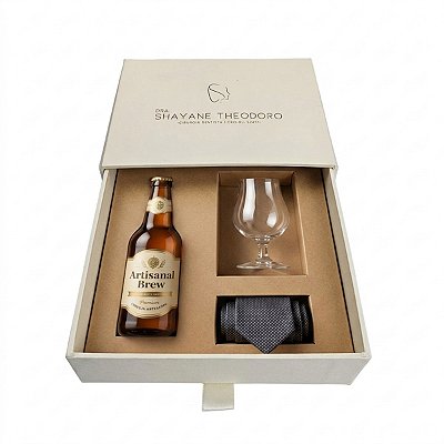 Caixa de Padrinhos 28x28x8 Personalizada Logomarca 3 Berços OPT1