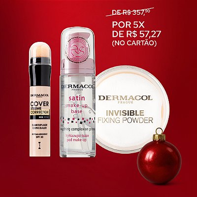 Kit Pele Perfeita Xtreme (primer, corretivo de alta cobertura e pó translúcido)