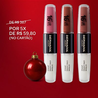 Kit 16H Best Sellers (3 batons/gloss 16H Lip Colour)