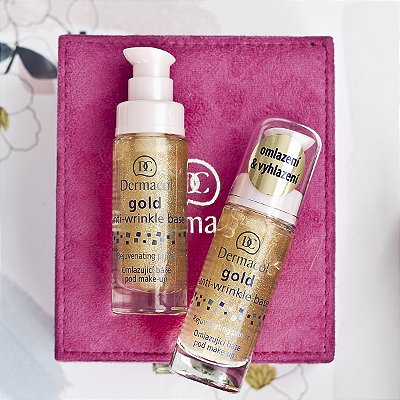 Gold anti-wrinkle make-up base