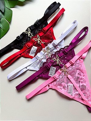Tanga Super Fio Playboy Dourada