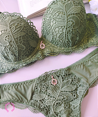 Conjunto Bojo Importado Renda Guipir REF 346