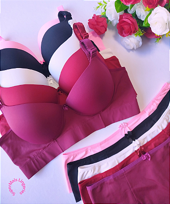 Conjunto Reforçado Verônica Plus Size REF 4021