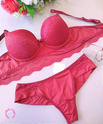 Conjunto de Lingerie Com Bojo REF 4025