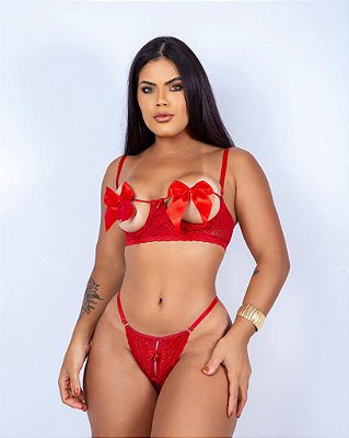 Conjunto Sexy Laço REF 496