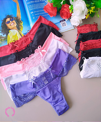 Calcinha Fio Duplo Alicia Conforto e Elegância REF C1BI