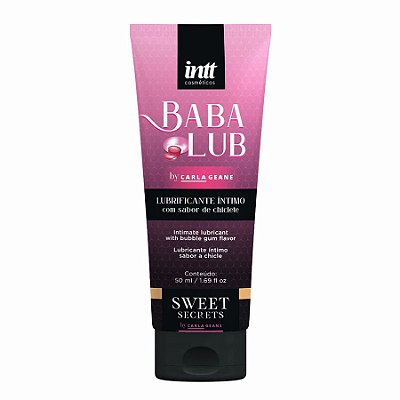 Intt Babalub Lubrificante Beijável à Base d'Água 50ml Linha Sweet Secrets Intt