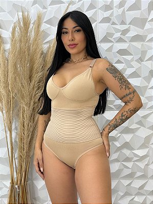 Body Modelador Galena sem Bojo com Regulagem REF C237