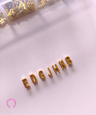 Letras Avulsas para Calcinhas Personalizadas (1 cm) *Modelo Pequeno*