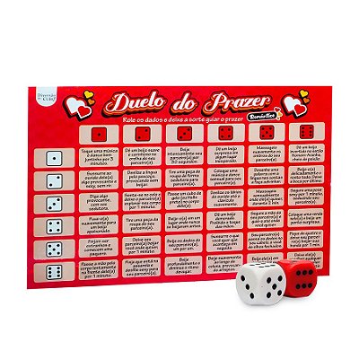 Duelo do Prazer Romântico Jogo de Tabuleiro com Desafios Eróticos Diversão ao Cubo