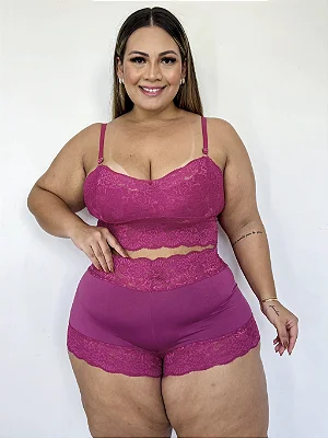 Short Doll Alyssa Plus Size Pijama