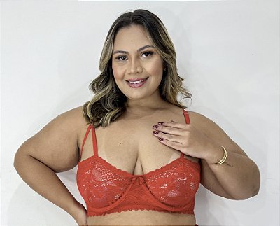 Sutiã Avulso Duas Tiras Plus Size Sem Bojo Com Aro
