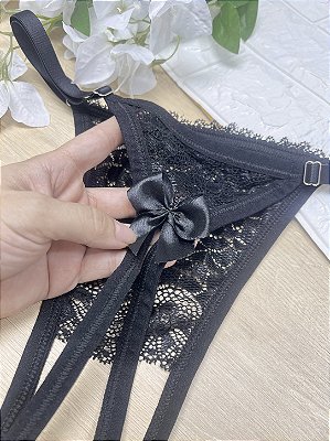 Calcinha Top Apressadinha Plus Size em Renda de Regulagem
