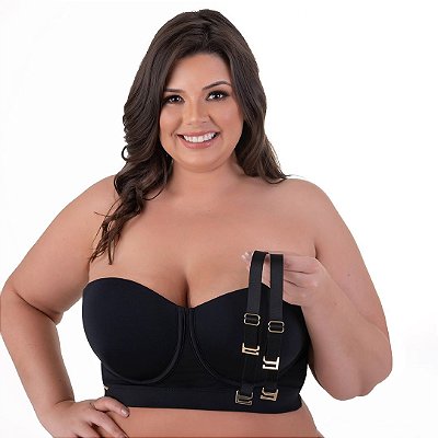 Sutiã Tomara Que Caia Plus Size em Microfibra REF 101046