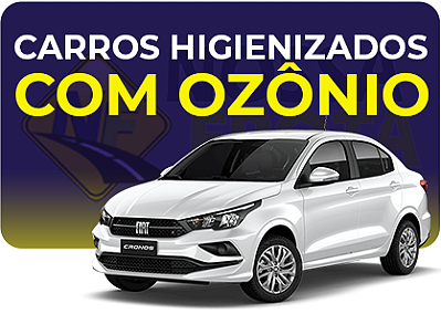 Carros higienizados com ozônio