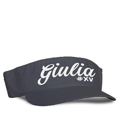 Viseira preta personalizada para festa de aniversário