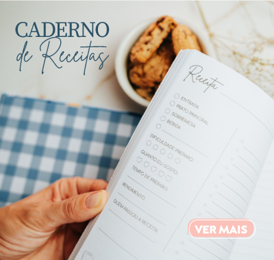 Caderno de Receitas mini