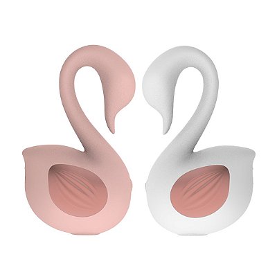 Vibrador Cisne com Estimulador de Clitóris e Sugador