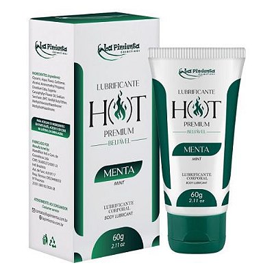 Lubrificante Intimo Efeito Quente Sabor Menta - La Pimienta Hot Premium