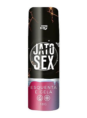 Jato Sex Gel Deslizante Comestível - Esquenta e Gela - Pepper Blend