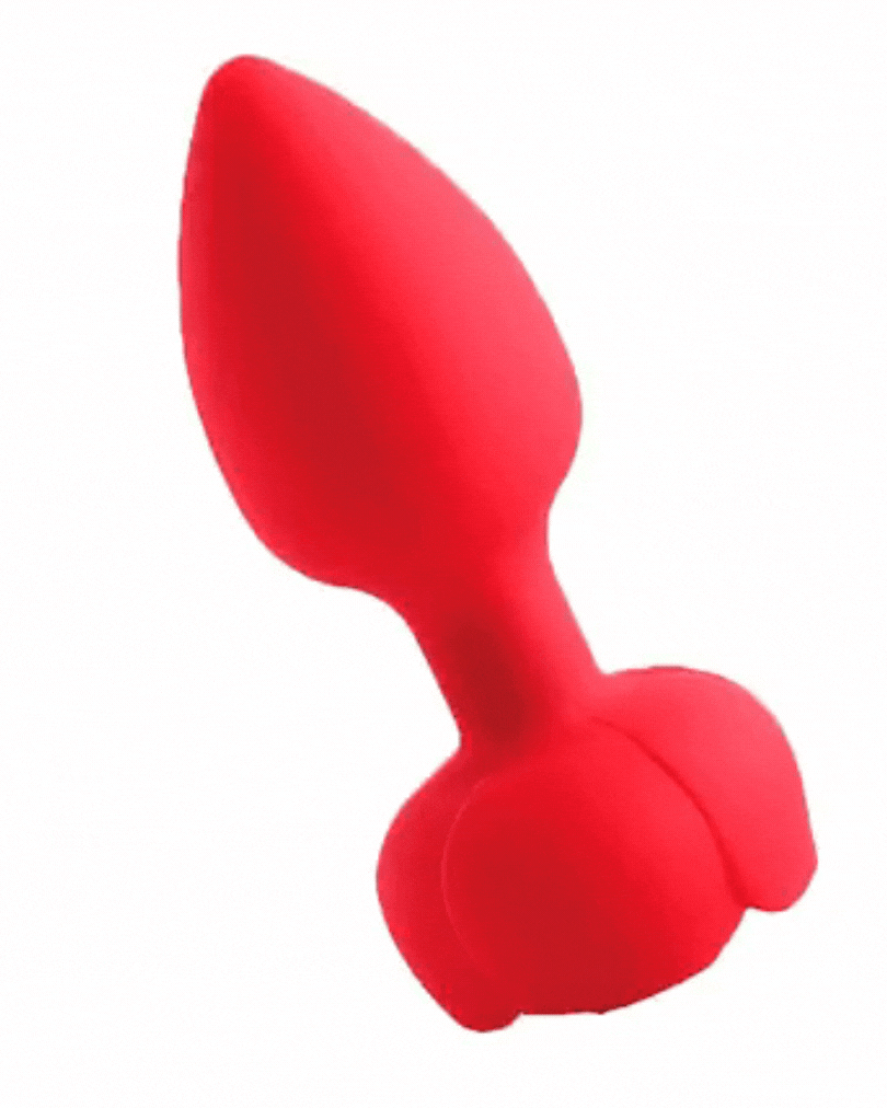 Plug Anal Rotativo com Formato de Rosa e Aplicativo