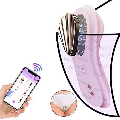 Vibrador de Calcinha com Imã Formato de Concha por Aplicativo