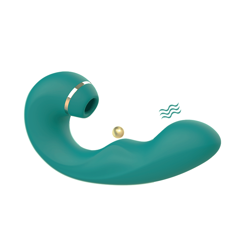 Vibrador Penetrável com Sugador para Clitóris - 3 Cores
