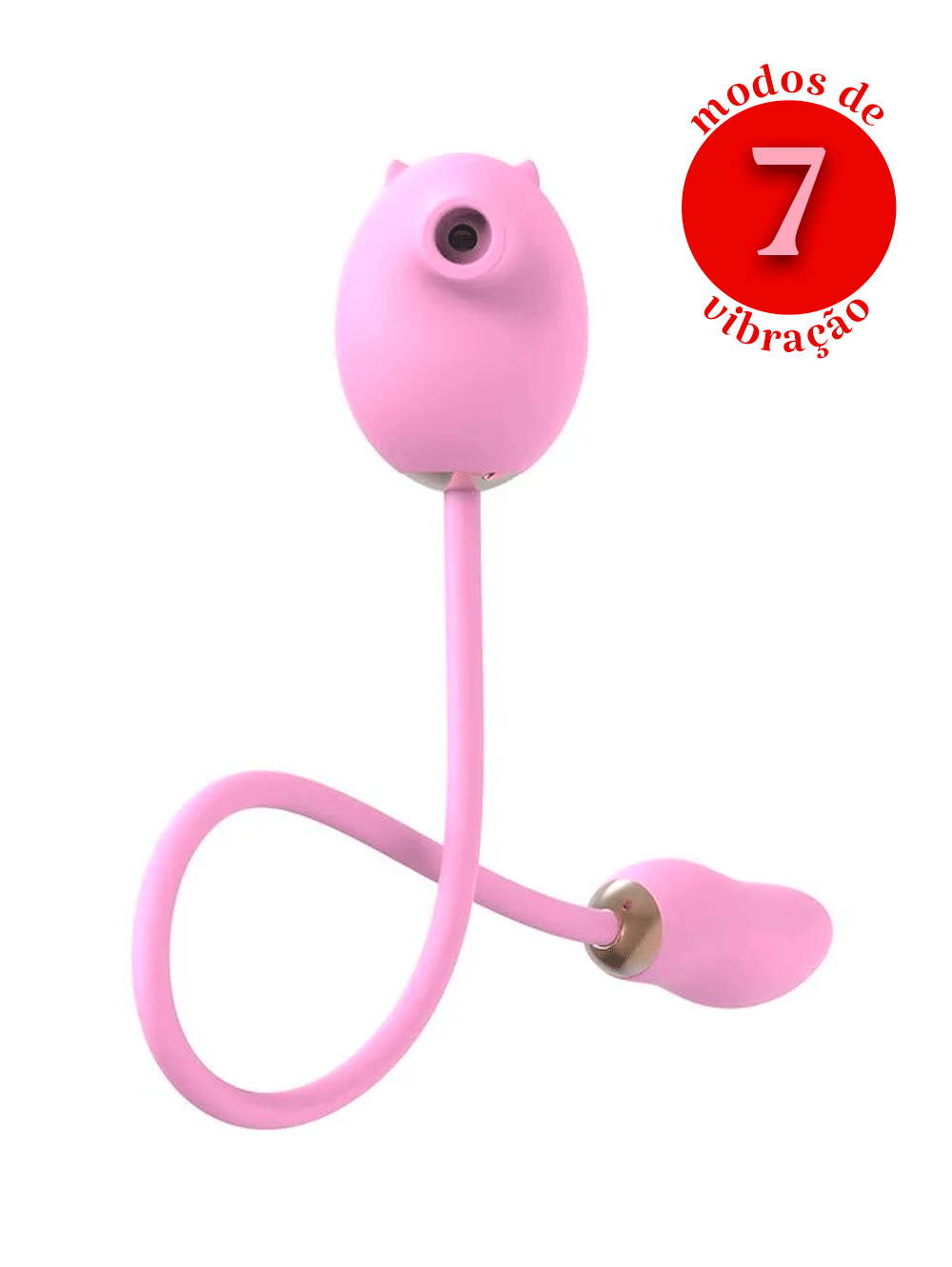Vibrador e Sugador Duplo Estimulo