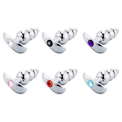 Plug Anal Metal Ondas Escalonado