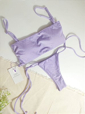 Top Faixa Lilác