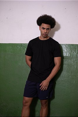 Camiseta Básica Algodão Preta
