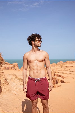Short Tactel Vinho