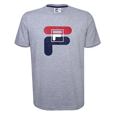 Camiseta Masculina Fila Floating Box – Cinza G