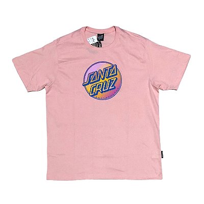 Camiseta Santa Cruz Contra Dot Pop Rosa