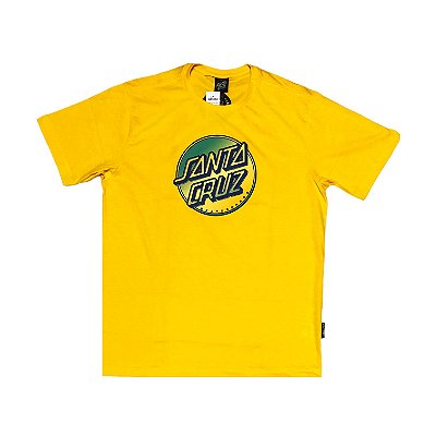 Camiseta Santa Cruz Contra Dot Pop Amarelo