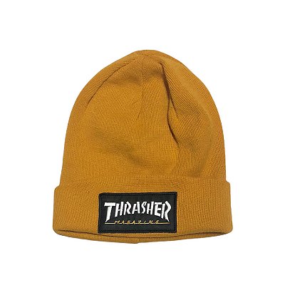 Gorro Thrasher Logo Patch Amarelo