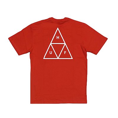 Camiseta Huf Silk Mc Essentials TT Vermelho