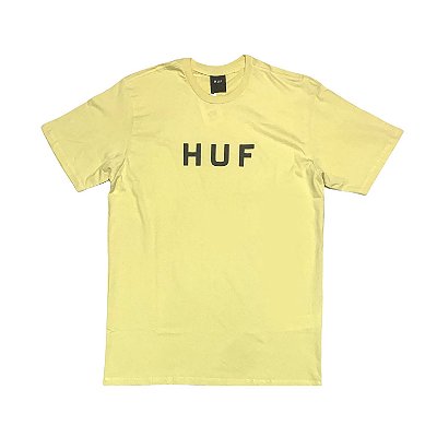 Camiseta Huf Silk Mc Essentials Ologo Areia