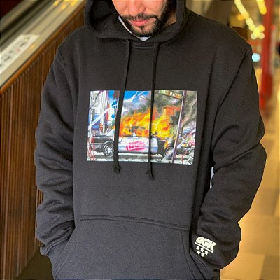 Moletom Dgk Regime Fleece Hooded Black