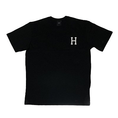 Camiseta Huf Silk Mc Essentials Classic Preto
