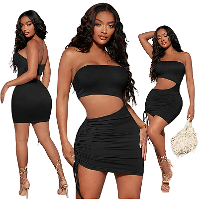 Vestido femenino curto e justo mula manca sexy