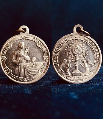 Medalha de São Geraldo Magela e Santíssimo Sacramento
