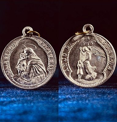 Medalha Anjo da Guarda e Santo Antônio