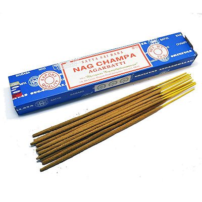 Incenso Masala Satya Nag Champa Sai Baba Azul 15G