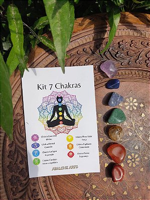 Kit Pedras Naturais 7 Chakras