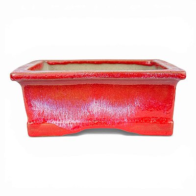 Vaso de Bonsai Retangular Esmaltado Onodera 18,5 X 14 X 67 cm