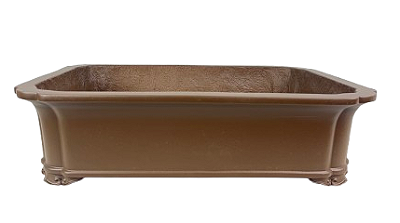 Vaso Grande Retângular Para Bonsai Koda em Fibra de Vidro de Alta Resistência 51 X 40 X 11 cm
