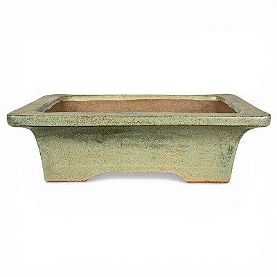 Vaso de Bonsai Retangular Esmaltado Onodera 19,5 X 15,5 X 6 cm