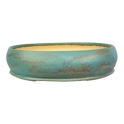 Vaso Oval Esmaltado Pine 32 X 26 X 8 cm