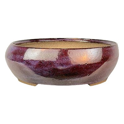 Vaso Redondo Esmaltado Pine 26 X 8 cm